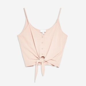 NWT Topshop Tie-front button-down Cami tank
